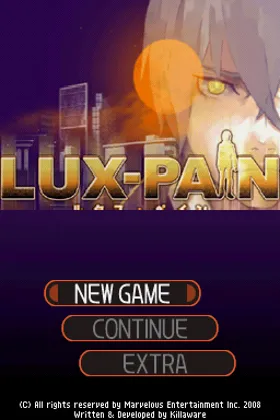 Lux-Pain (Europe) screen shot title